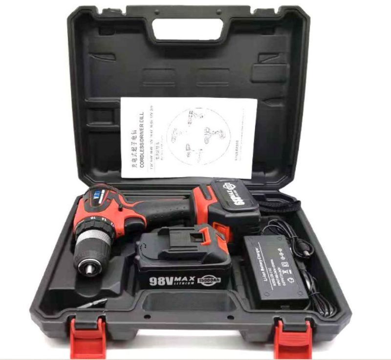 Compact Electric Impact Lithium Ion Cordless Power Tool Drill
