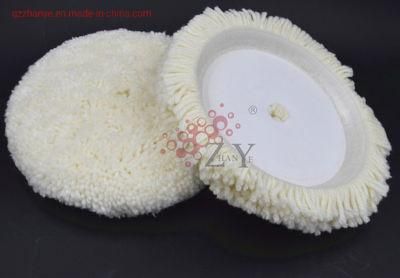 Logo Printed Single Side Wool Polishing Pad