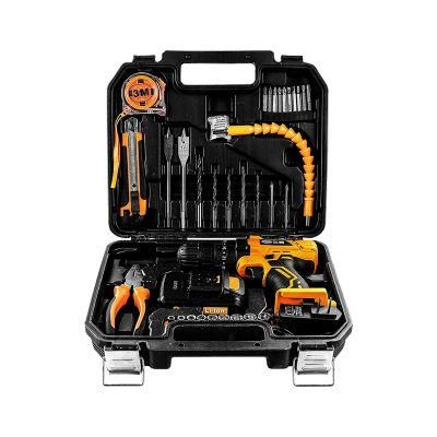 Hot Sales 21V Brushed Cordless Drill 25n. M 10mm Chuck 2 Speed Drill Driver