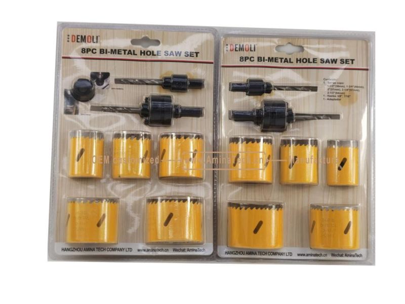 8PC Bi-Metal Hole Saw Set,Power Tools,Drill Bits