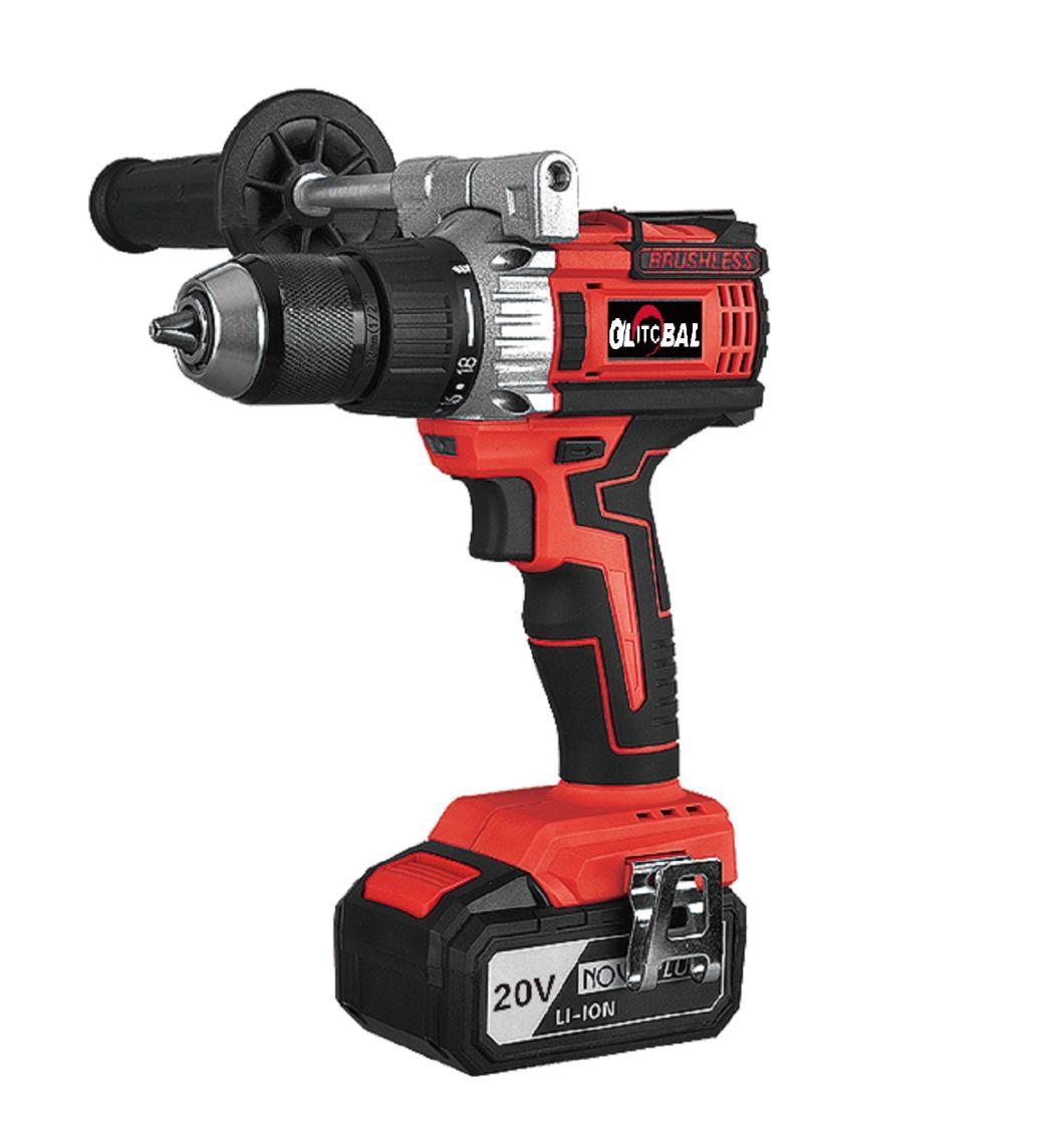 Super Stronger-Torque Level-Professional Industry-Li-ion Battery-Cordless/Electric-Power Tool Machines-Impact Drill