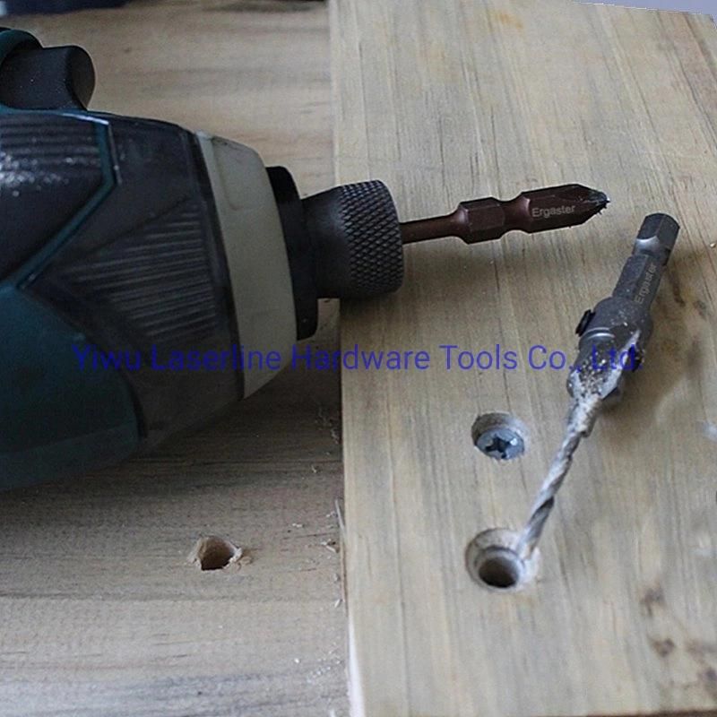 4PCS Hex Shank HSS Countersink Drill Bit for Wood Screw