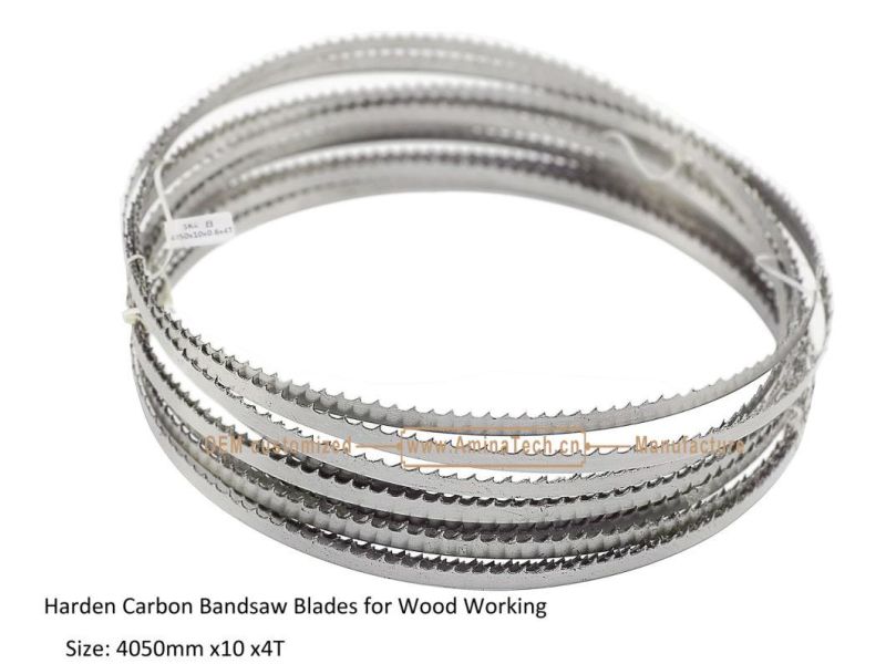 Harden Carbon Band Saw Blades for Wood Working Size: 4050mm x10 x4T