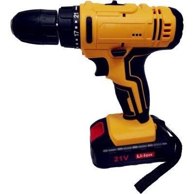 21V Battery Lithium Ion Cordless Power Drill