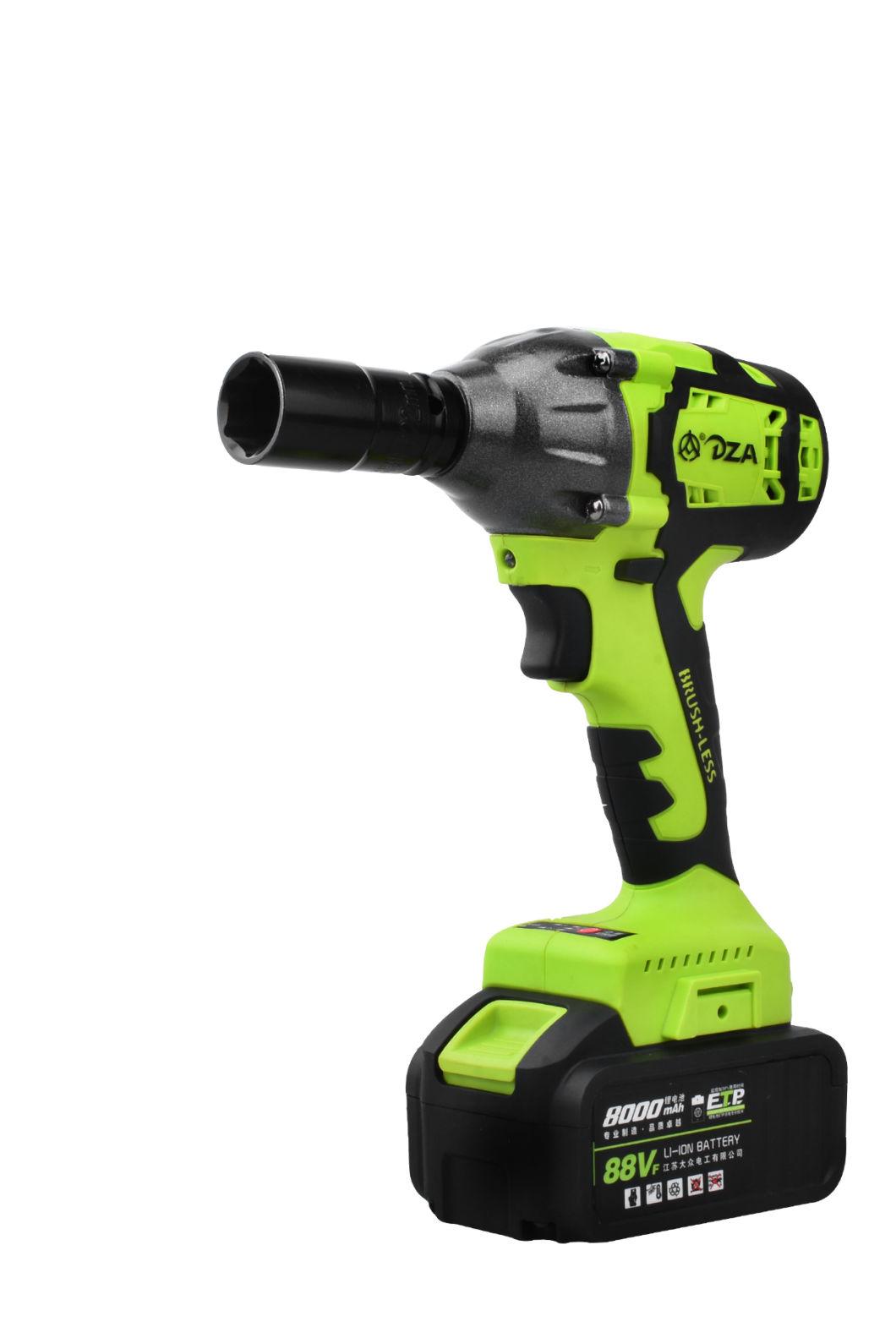 Industry Power Screwdriver Torque Brushless Li Ion Battery Charging Electric Cordless Impact Wrench