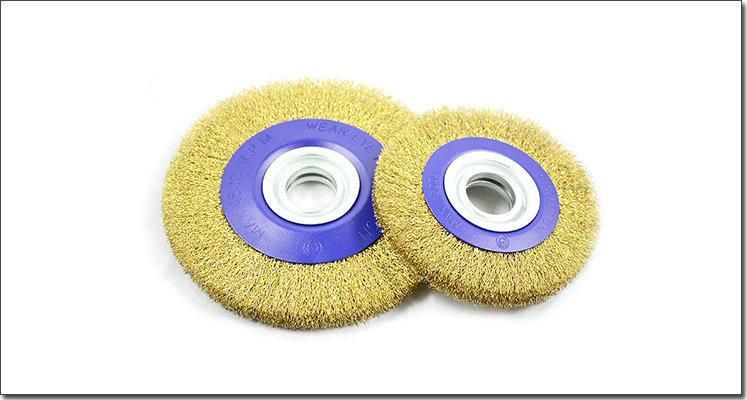 180mm 7" Crimped Circular Steel Wire Brush for Surface Polishing