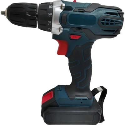 Cordless Screwdriver Heavy-Duty 21V Cordless Drill 2 Batteries Power Tools