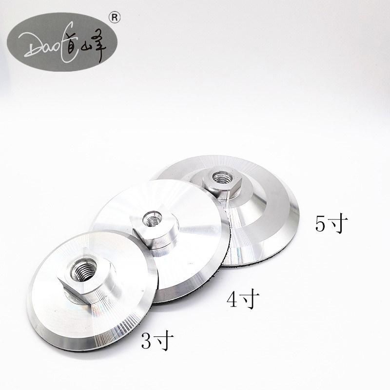 Daofeng 3inch 80mm Polishing Backing Pad Heavy-Duty Aluminium Backer