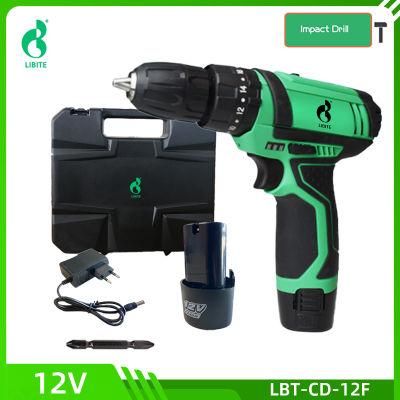 Libite 12V Li-ion Mini Screwdriver Lithium Battery Cordless Impact Drill