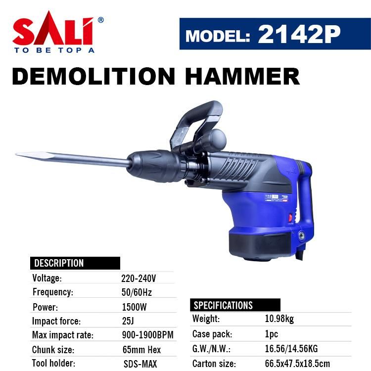 Sali 2142p 25j 1500W Professional Machine Demolition Hammer