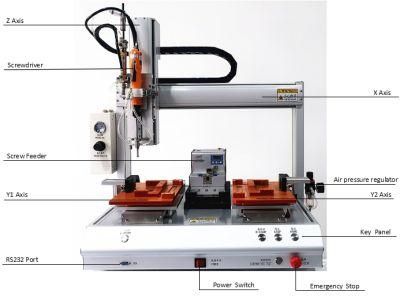 Two Benches and Rails of Automatic Fastening Machine