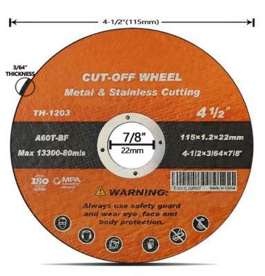 Cut off Wheels 4.5 Inch Abrasive Cutting Disc for Cutting All Steel and Ferrous Metals