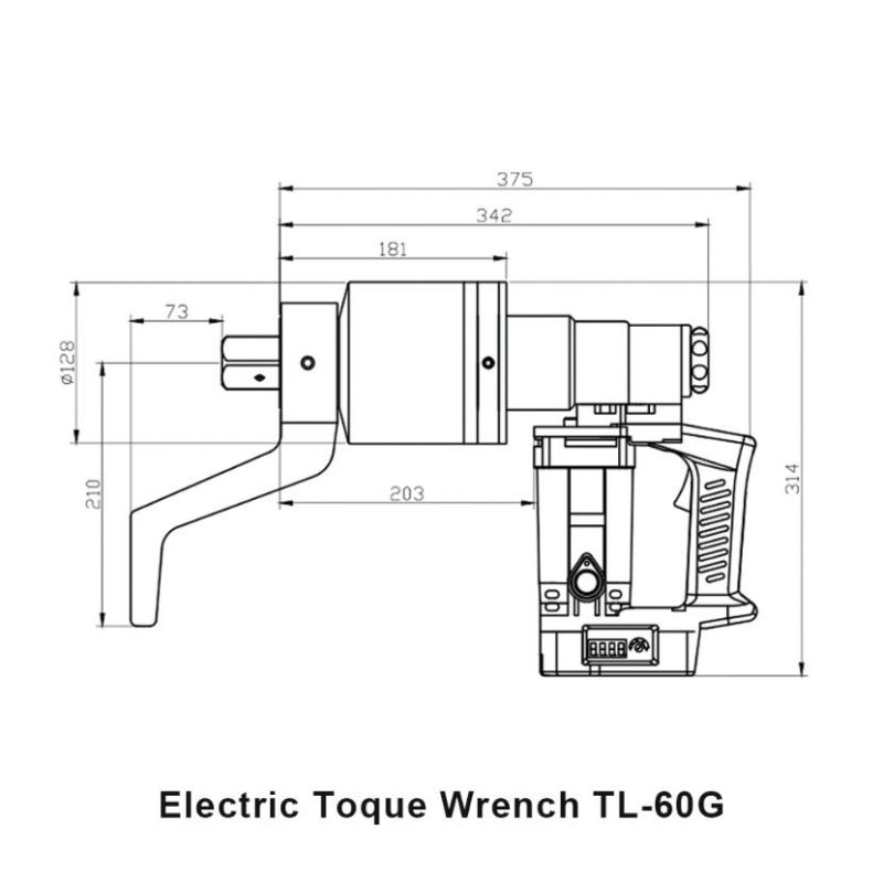 M42 M45 M48 Powerful Electric Torque Wrench Tl-60g