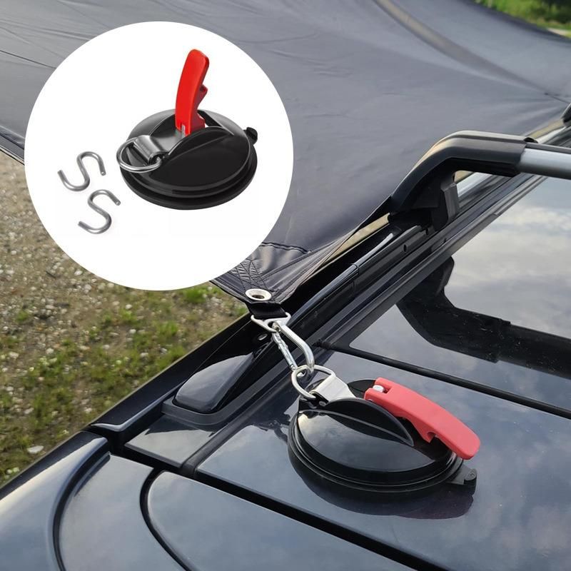 Suction Cup Anchor Vacuum Suction Cup Anchor with Safety Hooks Suction Cup Hooks for Car Kitchen Bathroom Wyz15538