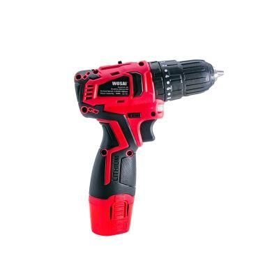 3/8 Self-Locking Chuck Wosai 12V Tools Drill Battery Drill Impact Drill Cordless