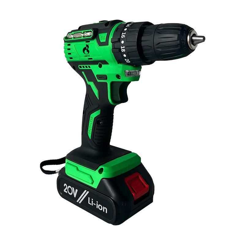 20V Lithium Heavy Duty 45nm Professional Cordless Impact Brushless Drill