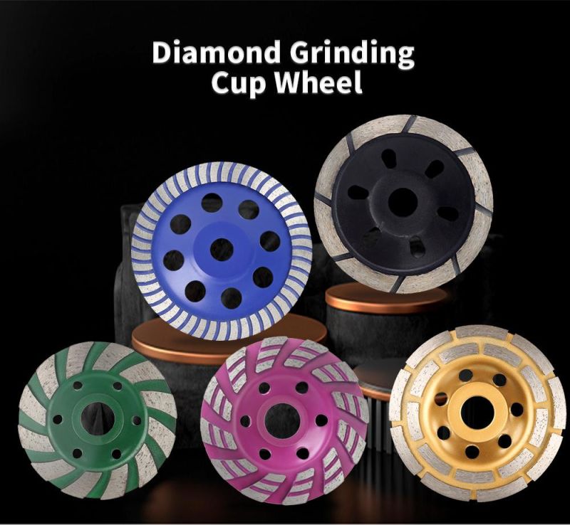 Turbo Diamond 125mm Grinding Cup Wheels for Granite Marble Concrete and Stone