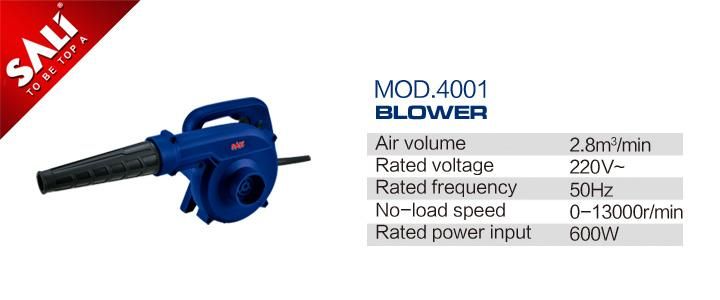 Sali 4001 600W Hot-Selling Sali Brand High Quality 0-13000r/Min Electric Air Blower