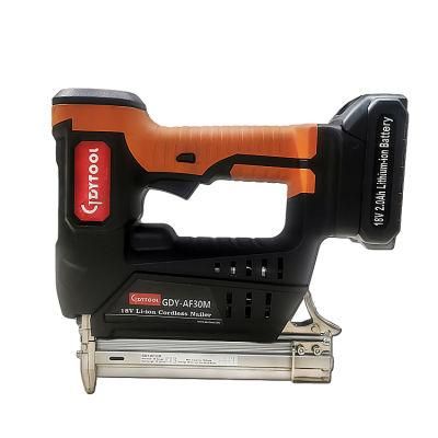 New Design 18V Powerful Cordless Brad Nailer F30 Model Gdy-Af30m