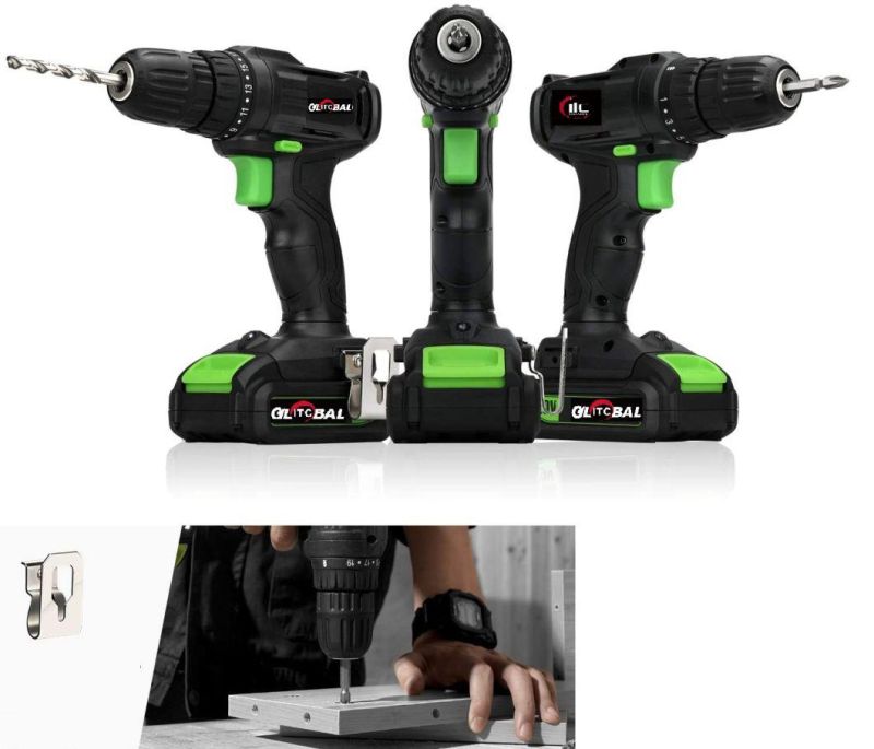 2022-Professional Model-DC20V Max-Li-ion Battery-Cordless/Electric-Power Tool Set-Impact Drill