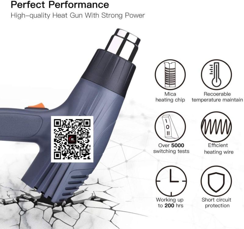 Efficient Powerful Electric Heat Gun Power Tool