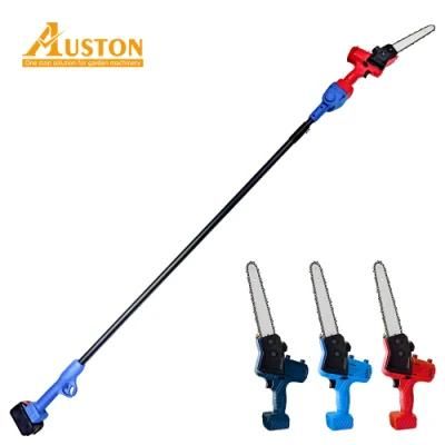 Rechargeable Extendable Telescopic Pole Long Reach Pruner Electric Plants Chainsaw