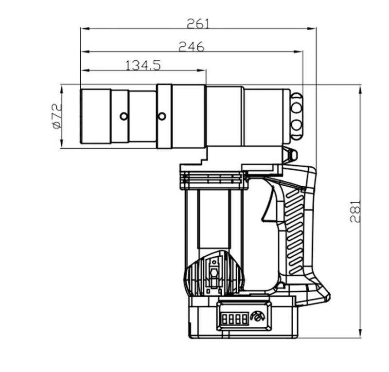 M16 M24 Tc Bolts Pre-Tightening Electric Shear Wrench Torque Tools