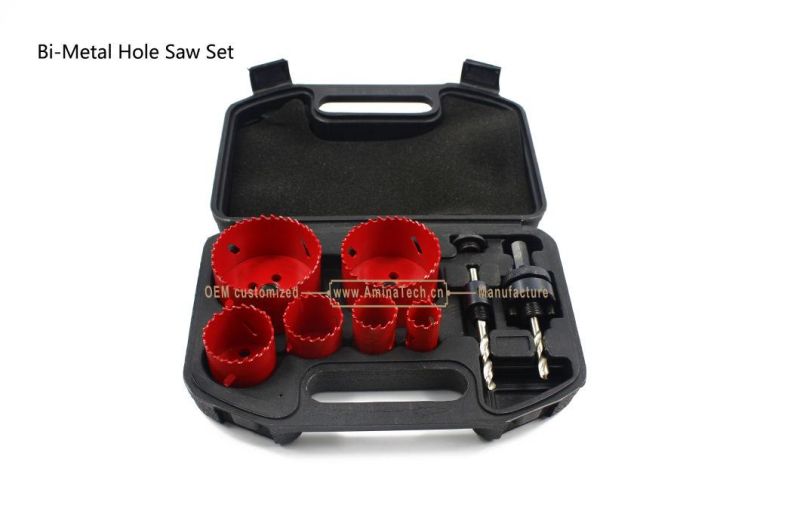 9PC Bimetal Hole Saw Kit,Power Tools,Drill Bits