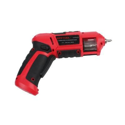 Efftool Brand Cordless Screwdriver Hot Selling Made in China 3.6V Lithium Battery Cordless Screwdriver