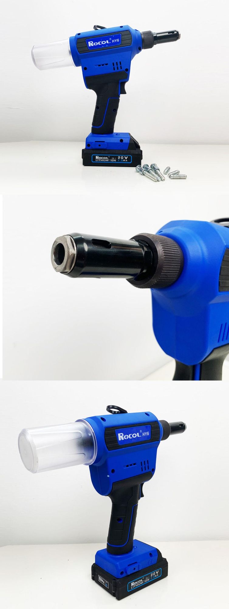 Hy6 Working Stroke 27mm DC Brushless Motor Electric Grooved Type Rivet Gun