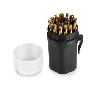 29PCS Half Ground Drill Bit Set in Round Box