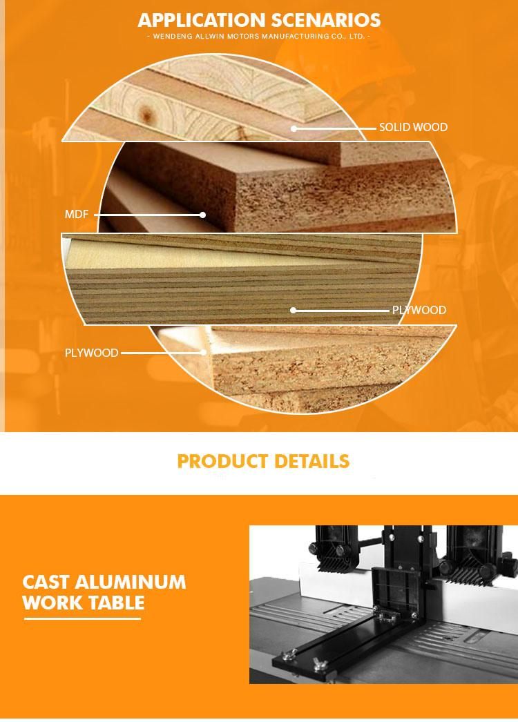 High Quality 50mm Wood Spindle Moulder with 2 Extension Tables