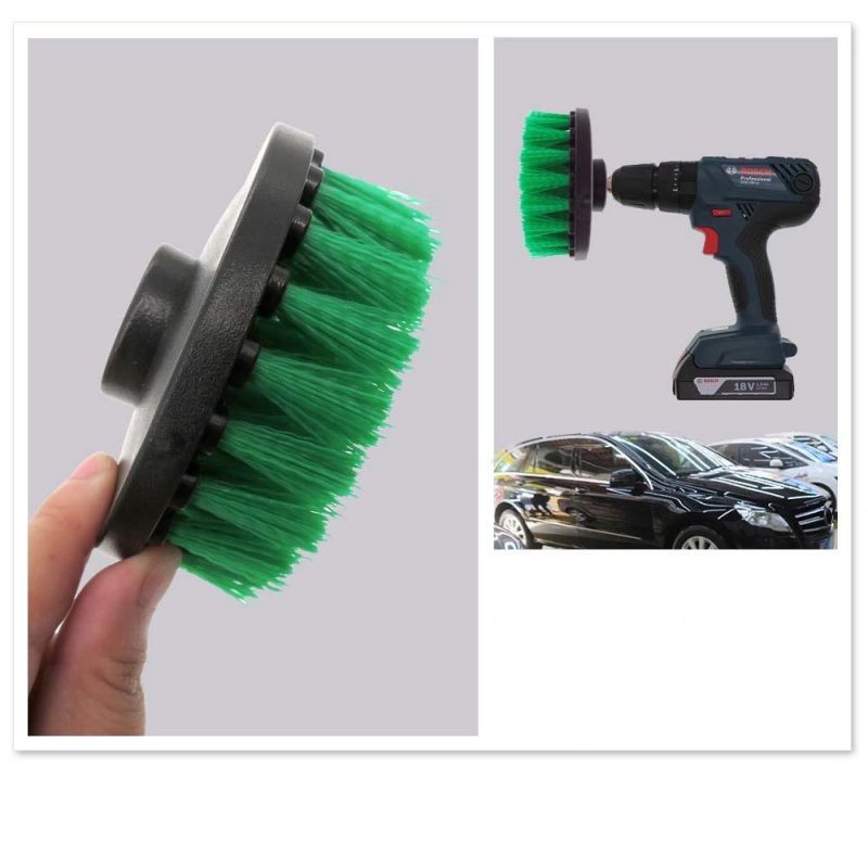 4 Inch Hollow Rodless M14-2 Electric Cleaning Brush Green Disc Brush Cleaning Brush