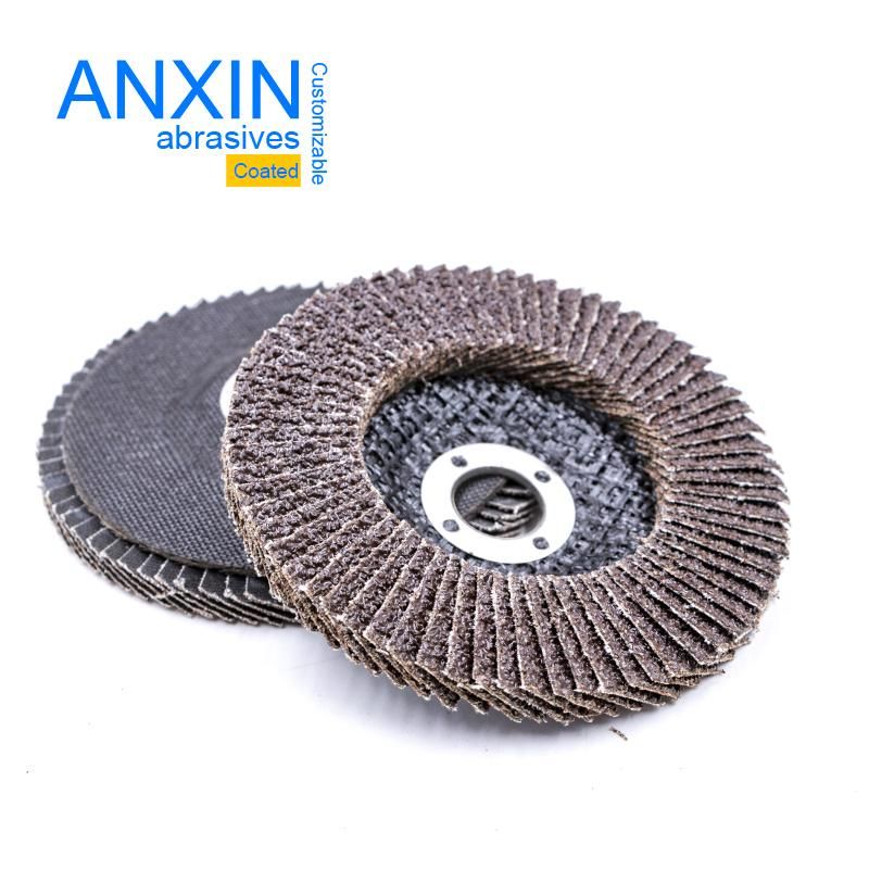 4" Standard Calcined a/O Flap Disc Metal Polsihing Abrasives Disc