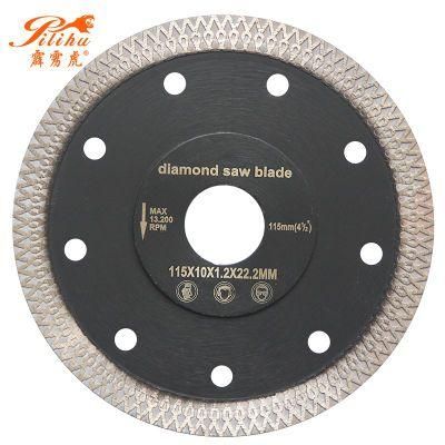 Turbo Ceramic and Porcelain Tiles Diamond Saw Blade with Thicker Core