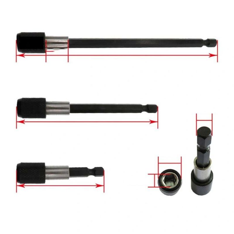 Extension Connecting Rod of Hand Drill 60mm Sleeve Adapter Self-Locking Extension Rod