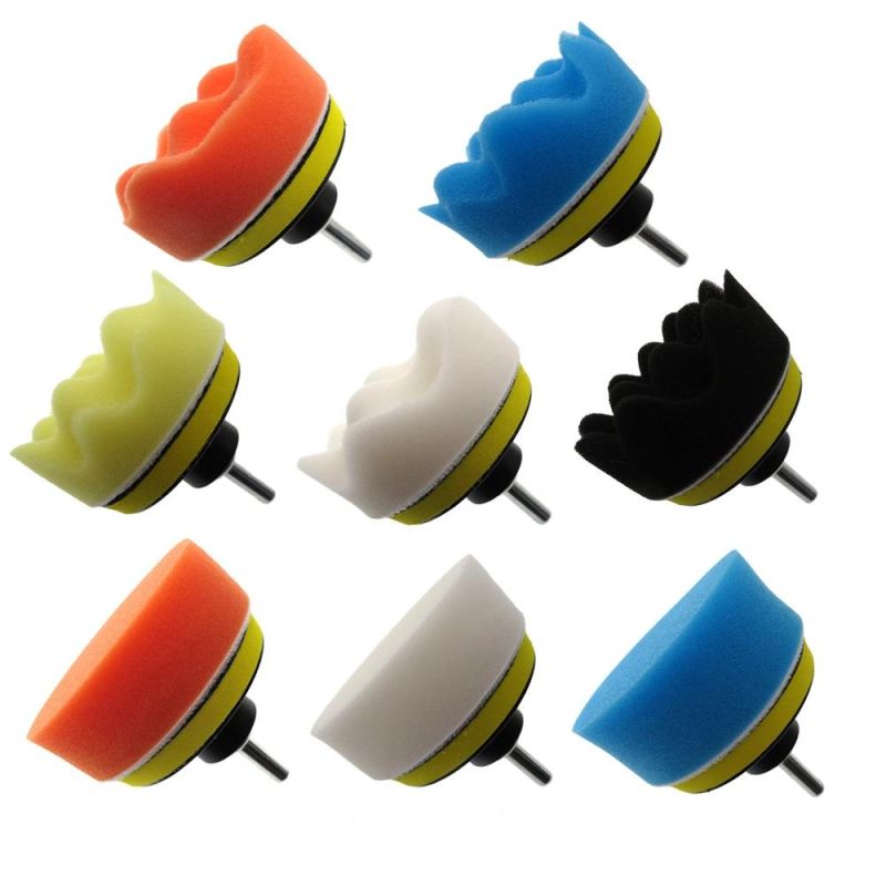 Cross-Border Supply 3 Inch 6 Inch 29 Sets of Car Polished Sponge Car Beauty Wax Polished Car Wash Sponge