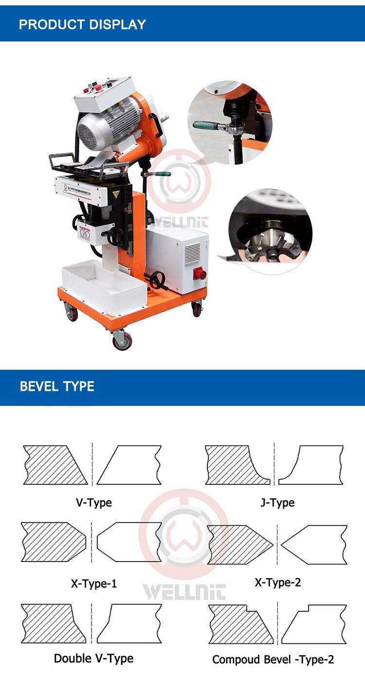 Automatic Feed High Accurate Stainless Steel Plate Beveling Machine