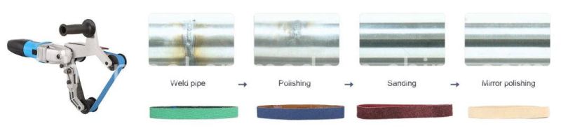 Metal Stainless Steel Pipe Tube Surface Finishing Belt Sander Polisher