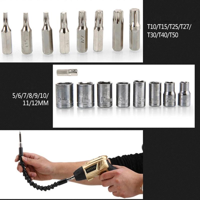 45 in One Cordless Drill Electrical Battery Air Pneumatic Electric Screwdriver 4.8V Mini Set Assembly Line Electrician Electric Screwdriver Drill