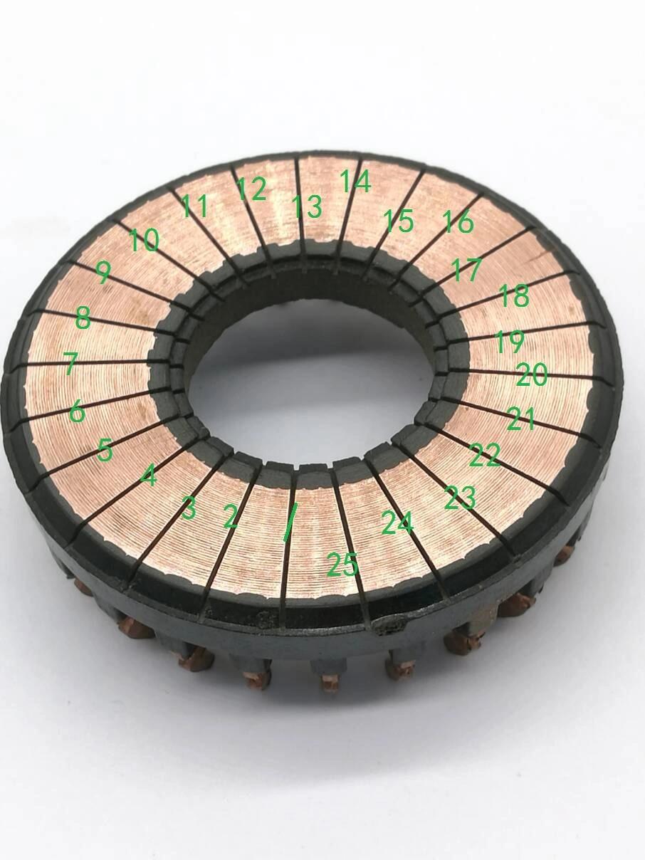 Customized Fan Motor Armature Commutator 25bars