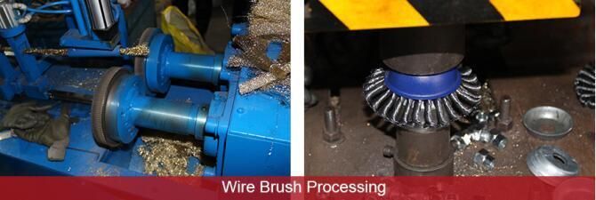 180mm 7" Crimped Circular Steel Wire Brush for Surface Polishing