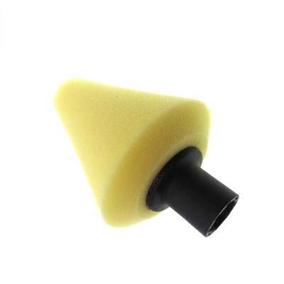 Cross-Border Supply 70mm Yellow Chamfered Cone Car Polishing Sponge Car Wheel Cleaning Car Wash Sponge Brush