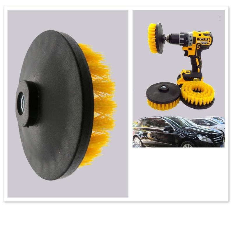 5 Inch M14 Yellow Hollow Electric Drill Brush Disc Brush Cleaning Brush