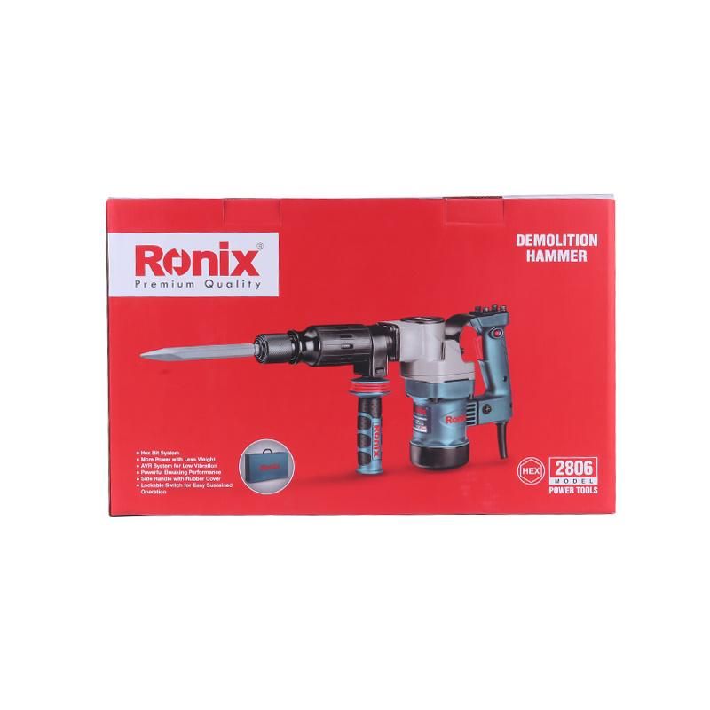 Ronix Model 2806 Humanized Speed Control 950W with 17mm Bit Holder Demolition Hammer