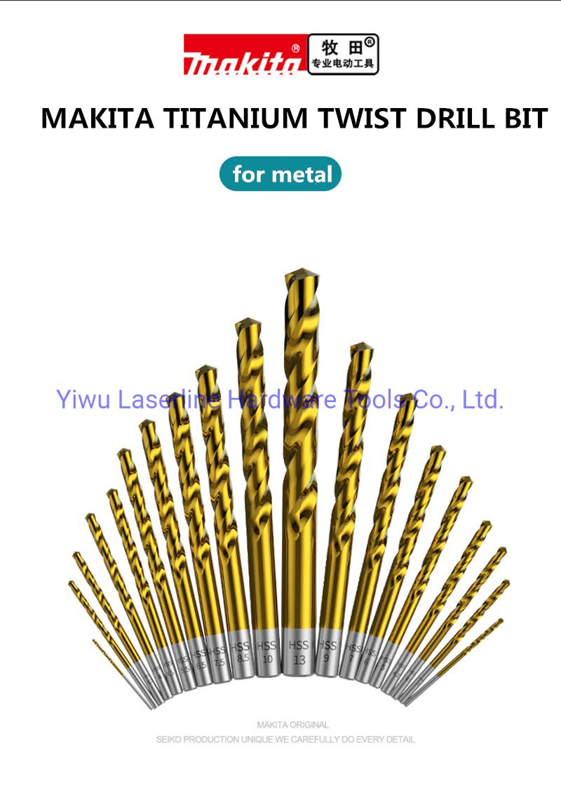 Original Makita HSS Tianium Coated Twist Drill Bit Set