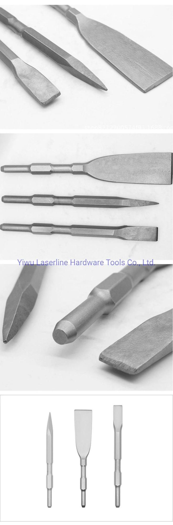 Hot Selling Good Quality with Favouriable Price 40cr Flat Point Pneumatic or Air Hammer Hex Shank Chisel