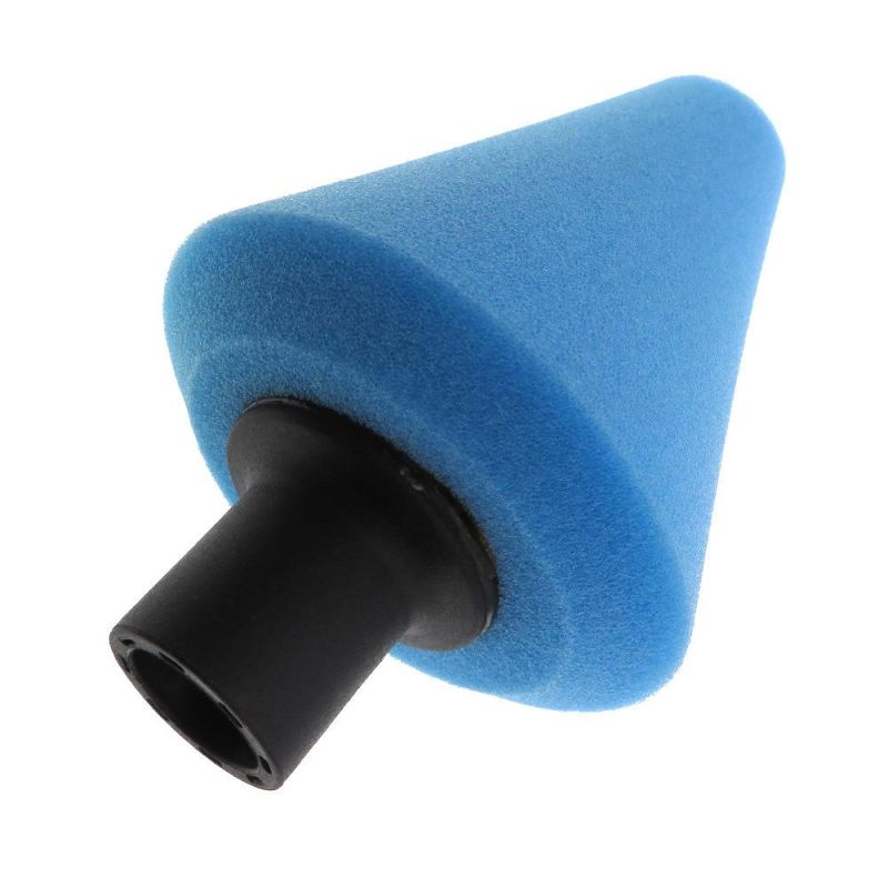 Cross-Border Supply 70mm Blue Chamfered Cone Car Polishing Sponge Car Wheel Cleaning Car Wash Sponge Brush