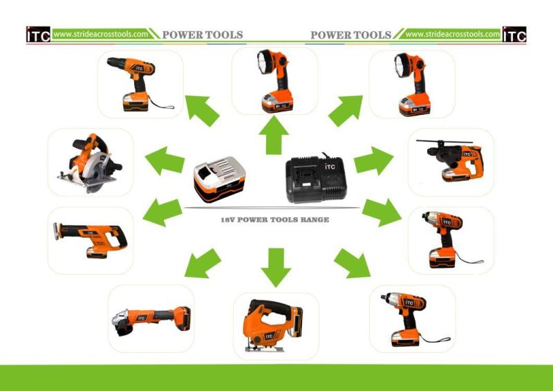 18V Super Powerful Lithium-Ion Battery Cordless Rotary Hammer