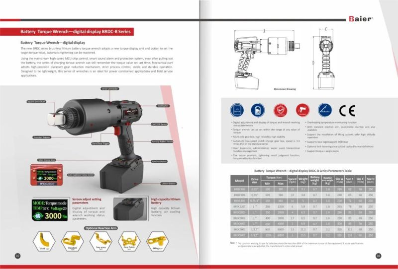 Battery Torque Wrench Torque Multiplier Electric Torque Wrench